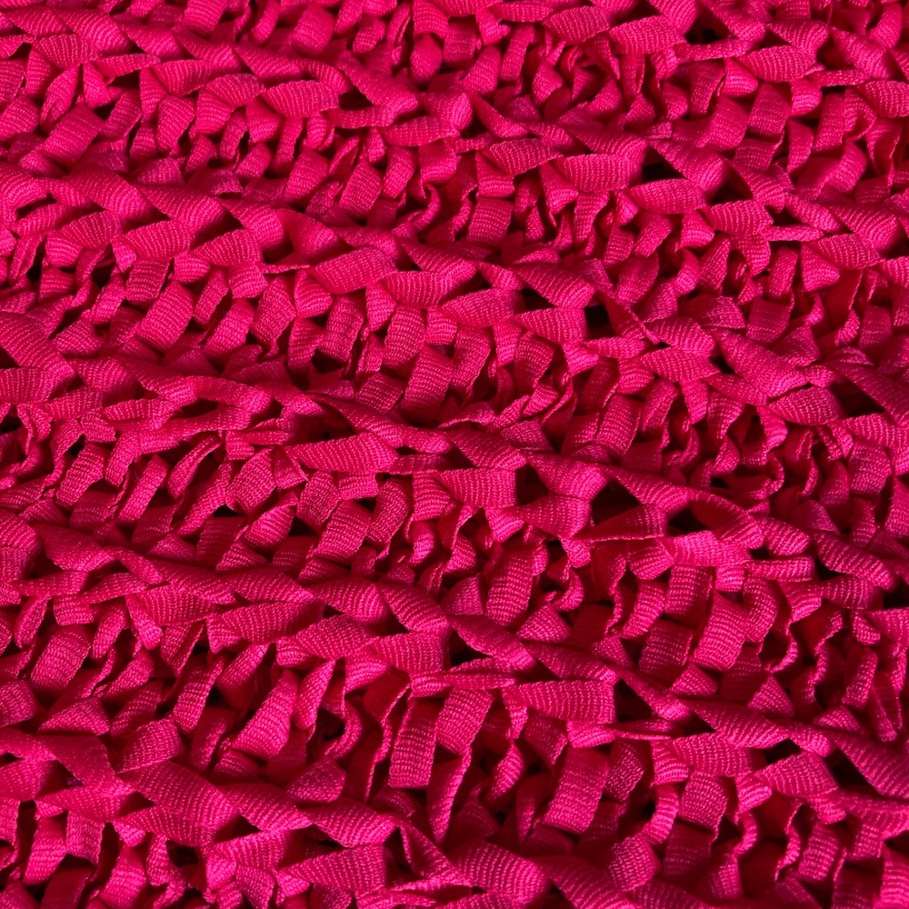 Anthropologie Hot Pink Crochet Sleeveless Mock Neck Top NWOT - Picture 9 of 9